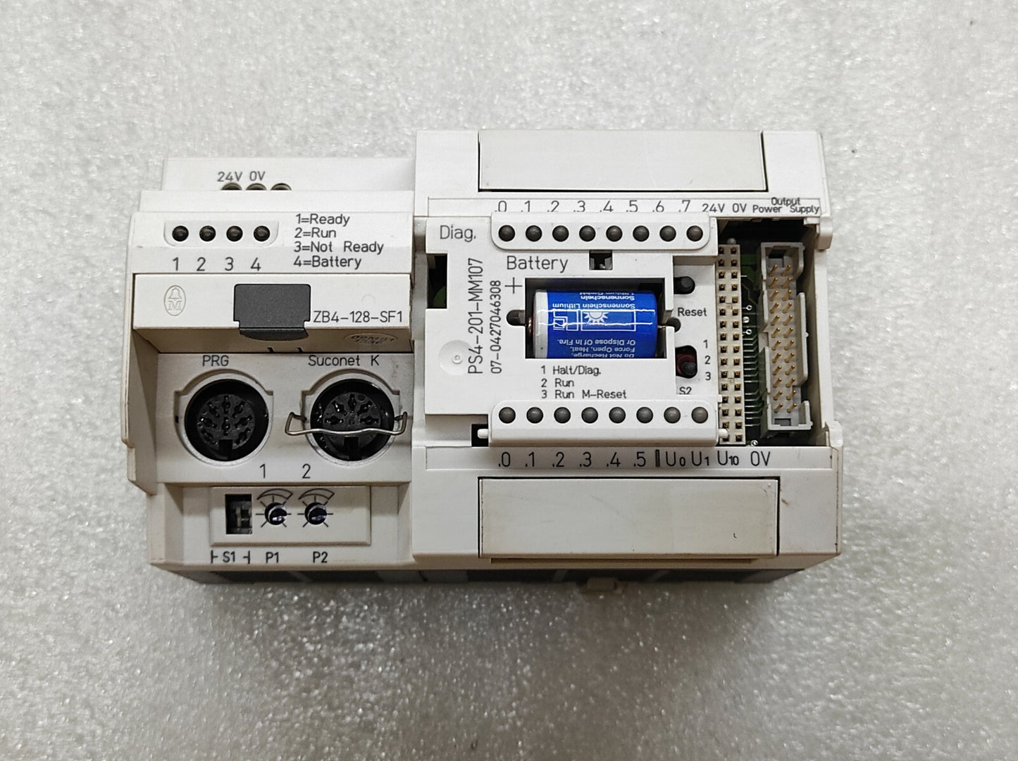 MOELLER PS4-201-MM107 PROGRAMMABLE LOGIC CONTROLLER 24V DC