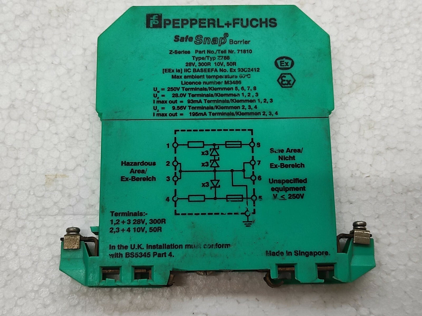 Pepperl + Fuchs Z788 Zener Barrier 71810