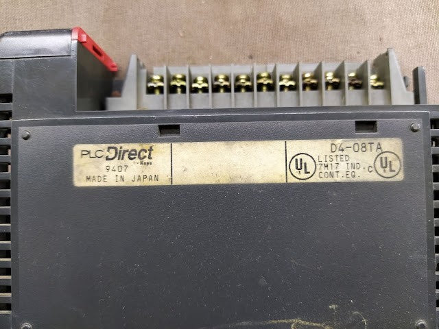 PLC DIRECT D4-08TA OUTPUT MODULE 110-220 VAC