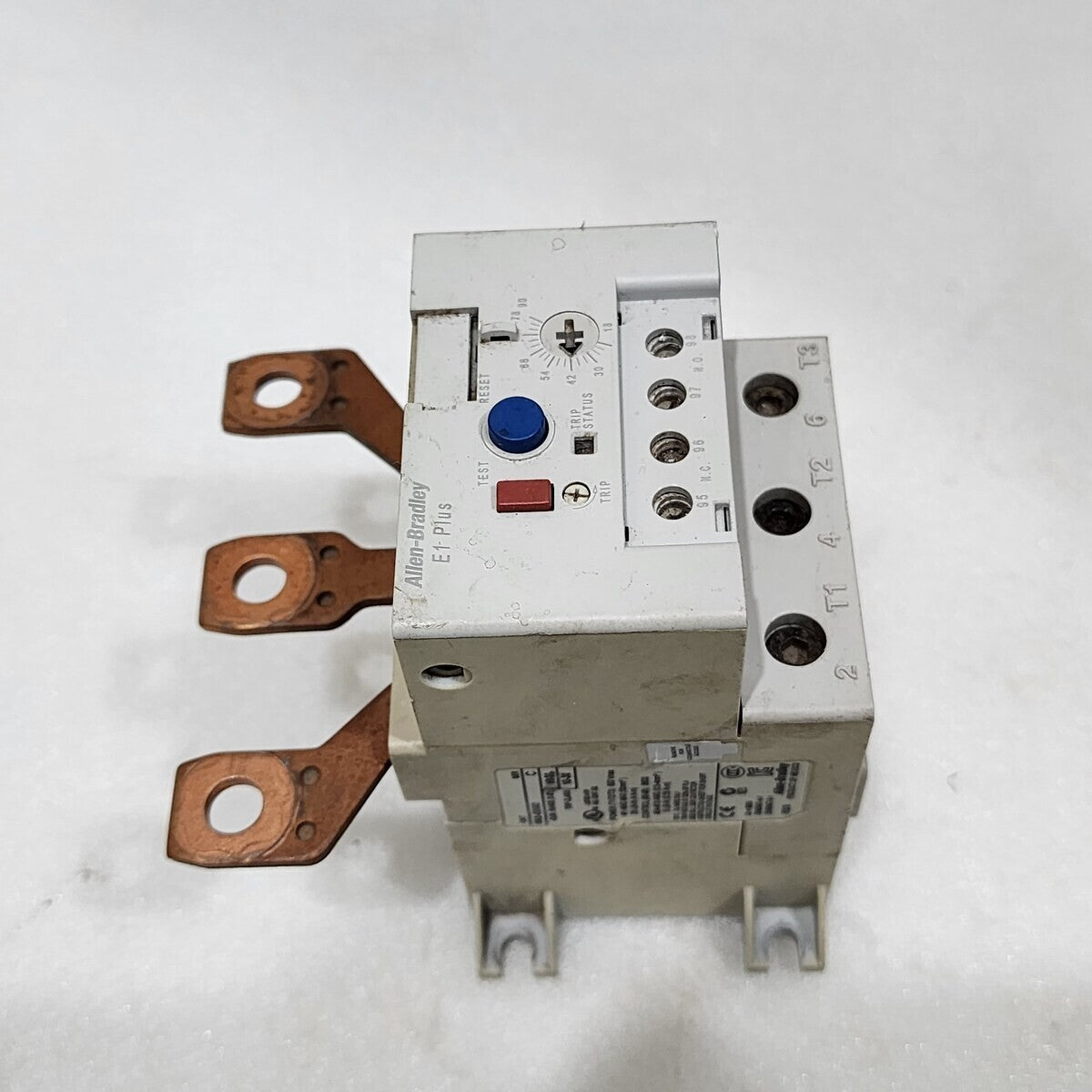 ALLEN BRADLEY E1 PLUS CAT 592-EEGD SER B OVERLOAD RELAY 18-90A