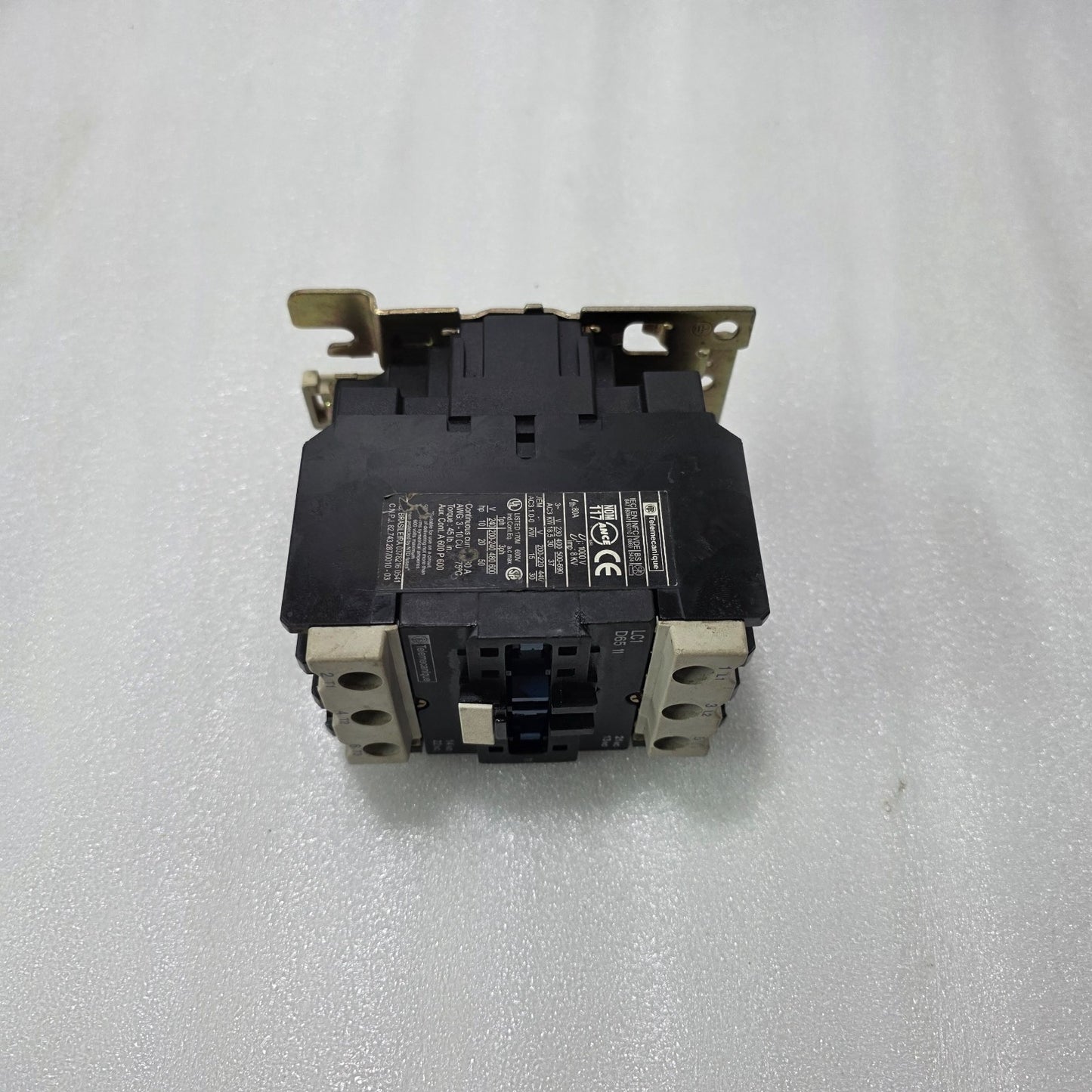 TELEMECANIQUE LC1D65 11 CONTACTOR – 65A AC3, 200–220V COIL, 1NO+1NC AUXILIARY, 3