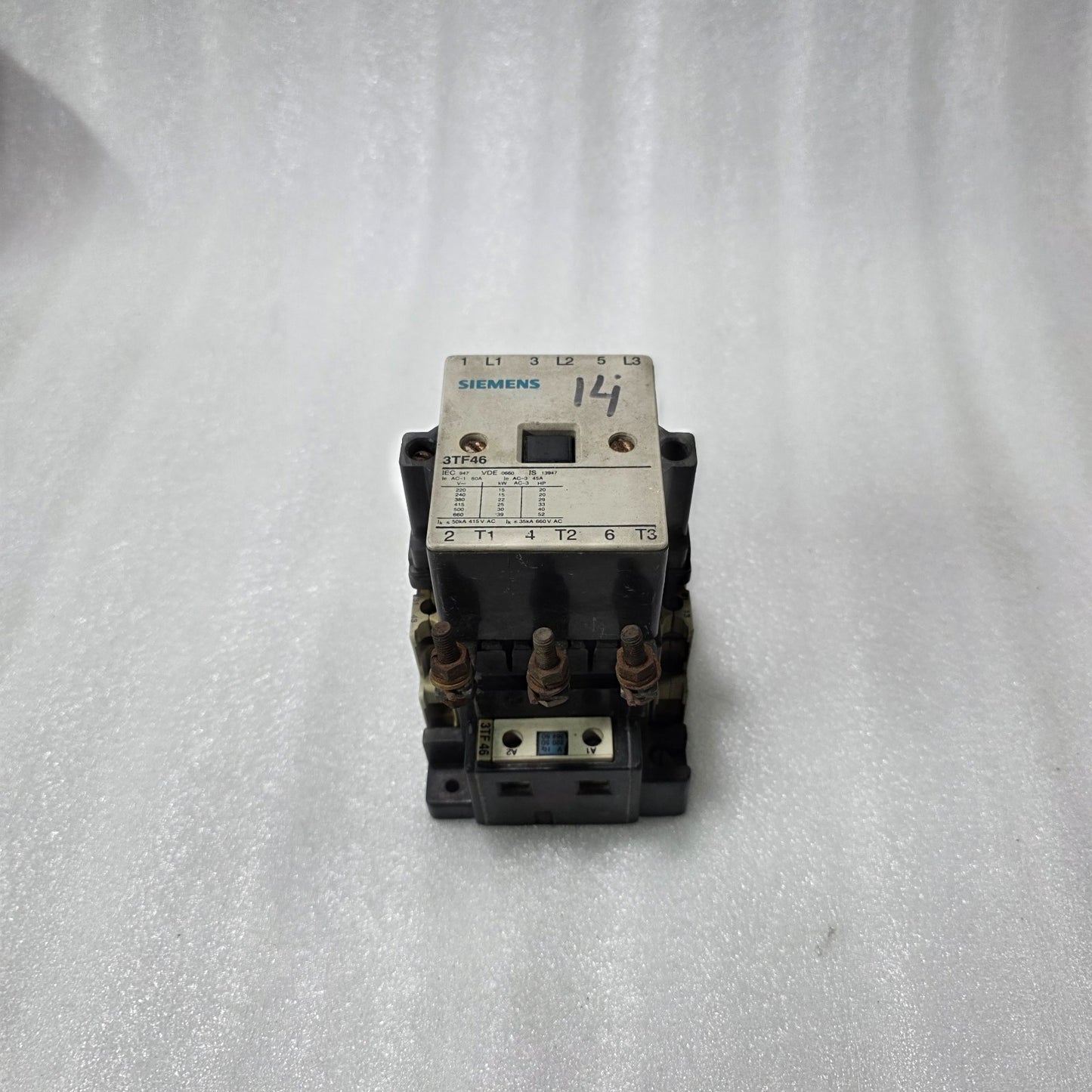 SIEMENS 3TF46 AC CONTACTOR 45A 3 POLE | 220–660V MOTOR CONTACTOR |COIL 220–264V