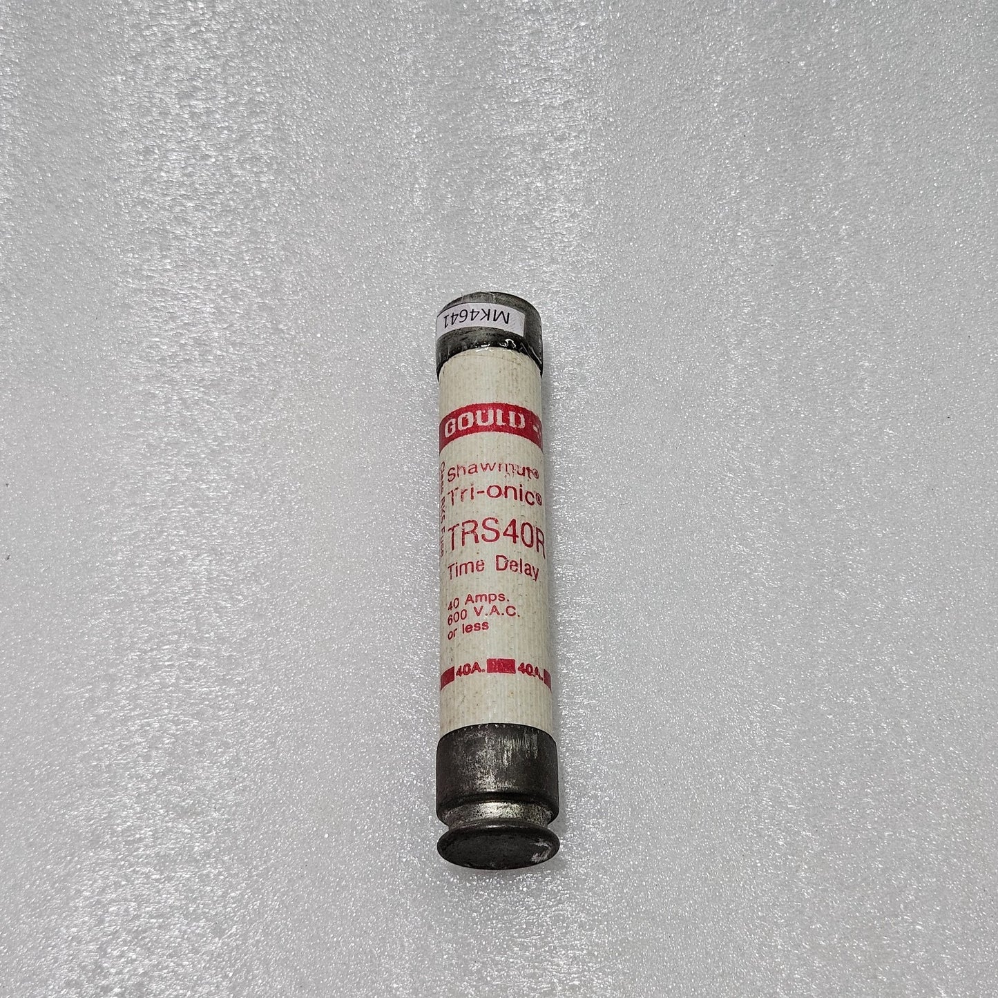 SHAWMUT TRI-ONIC TRS40R TIME-DELAY FUSE, 40A, 600VAC (CLASS RK5)