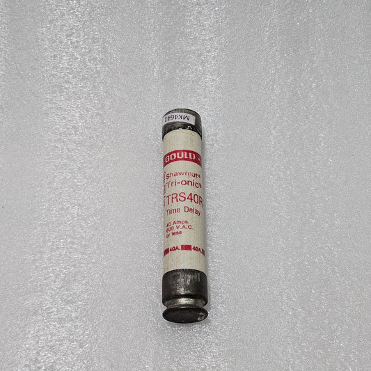 SHAWMUT TRI-ONIC TRS40R TIME-DELAY FUSE, 40A, 600VAC (CLASS RK5)