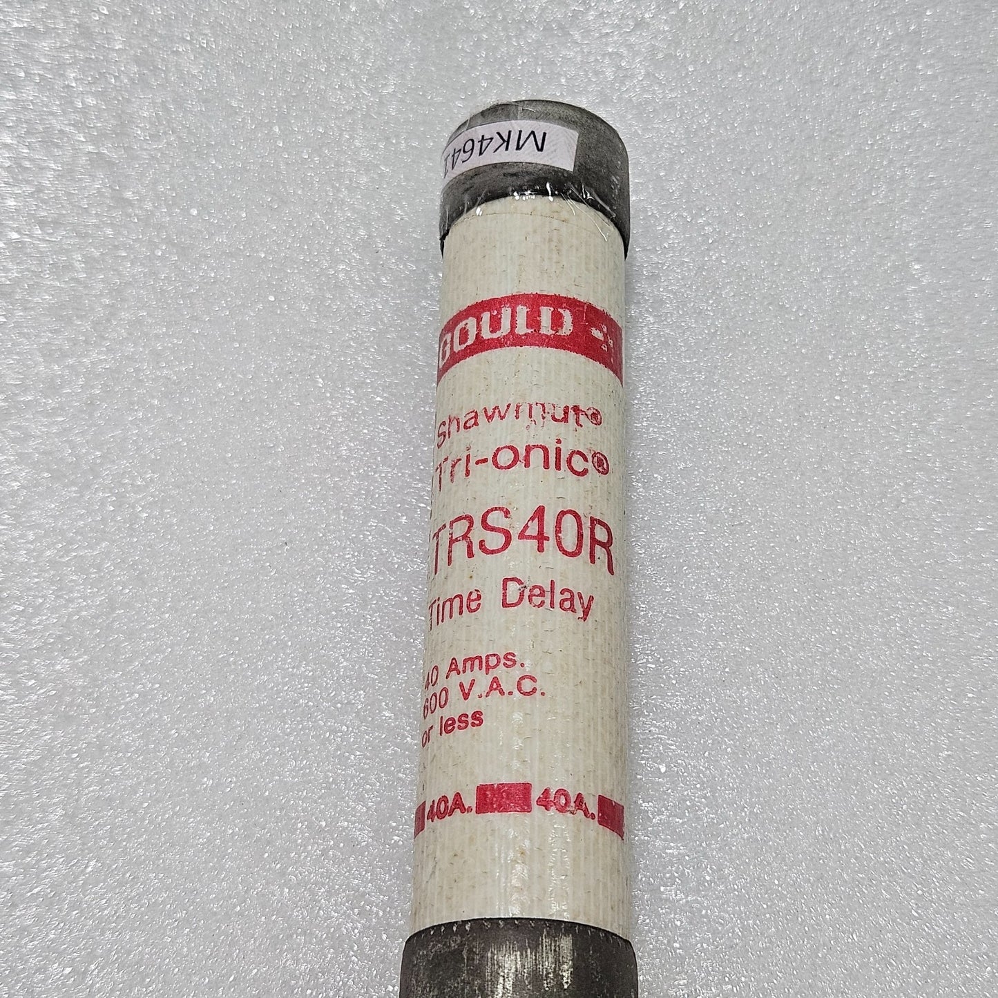 SHAWMUT TRI-ONIC TRS40R TIME-DELAY FUSE, 40A, 600VAC (CLASS RK5)