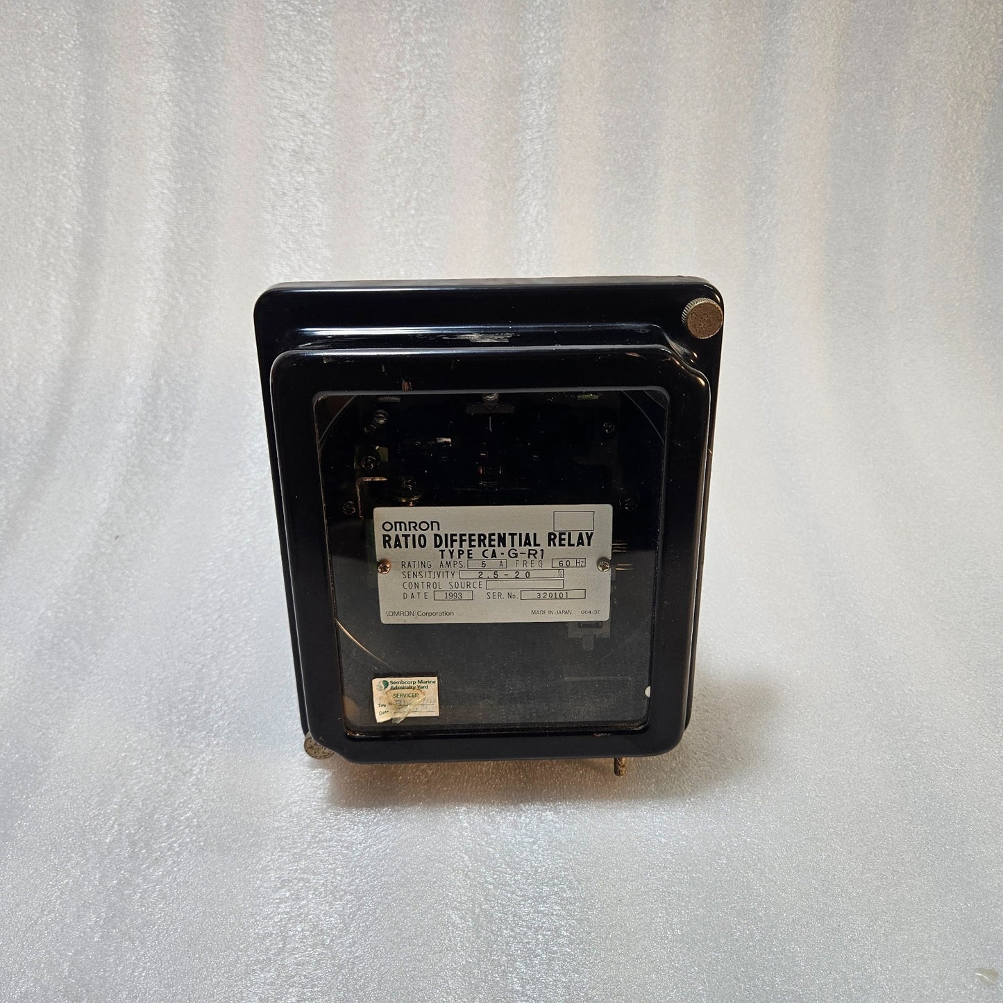 OMRON CA-G-R1 RATIO DIFFERENTIAL RELAY 5A 60HZ PROTECTIVE RELAY – MADE IN JAPAN