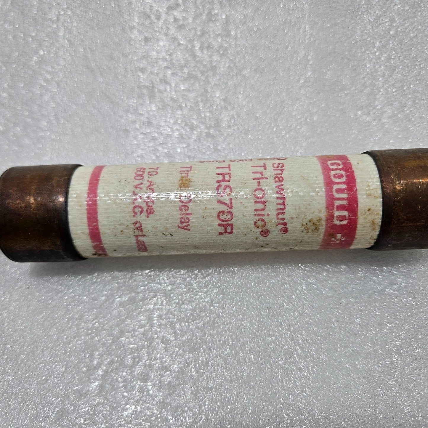 GOULD SHAWMUT TRS70R TRI-ONIC TIME-DELAY FUSE 70A 600VAC INDUSTRIAL CARTRIDGE FU