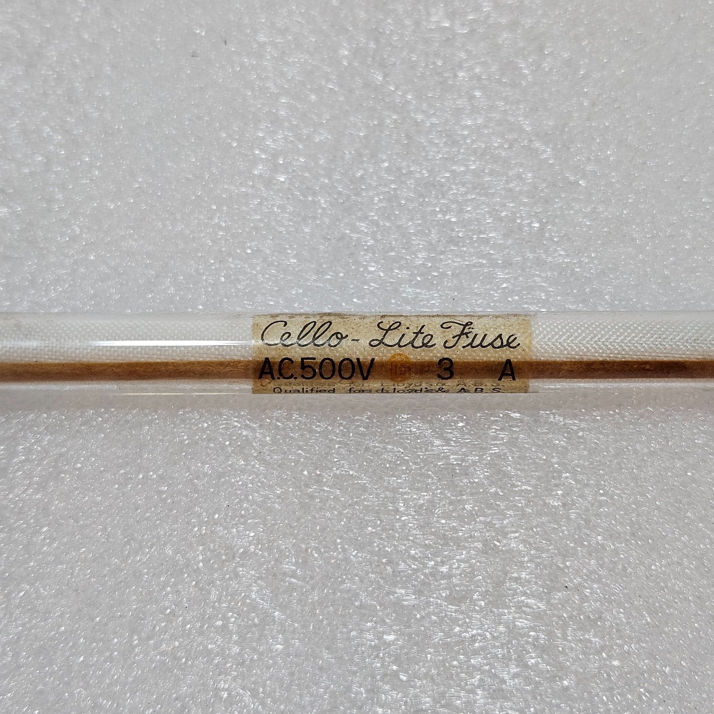 CELLO-LITE MARINE FUSE AC 500V 3A – LLOYD’S & ABS APPROVED CERTIFIED MK3013