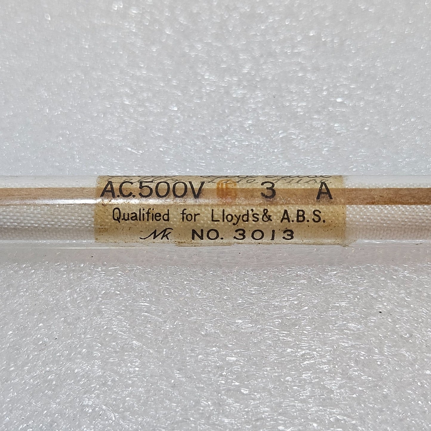 CELLO-LITE MARINE FUSE AC 500V 3A – LLOYD’S & ABS APPROVED CERTIFIED MK3013