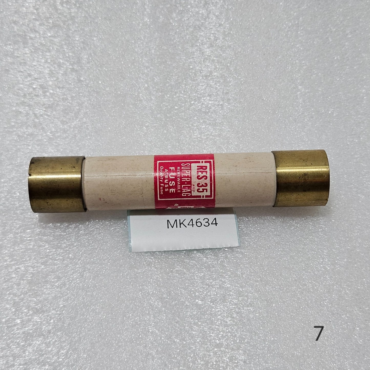 BUSSMANN RES-35 SUPER-LAG RENEWABLE FUSE 35A 600V INDUSTRIAL CARTRIDGE FUSE (MCG