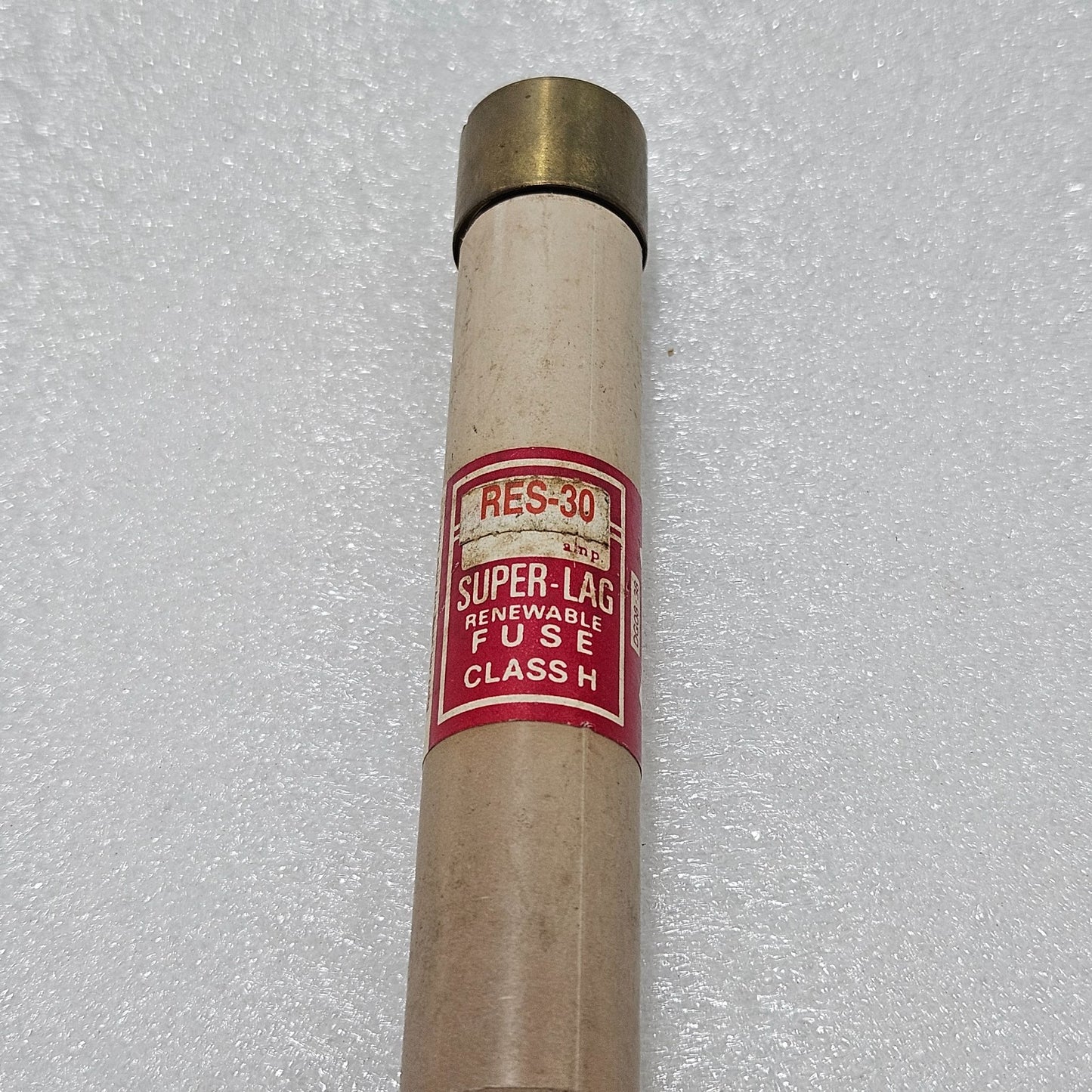 BUSSMANN RES-30 SUPER-LAG RENEWABLE FUSE, CLASS H, 30A, 600V AC