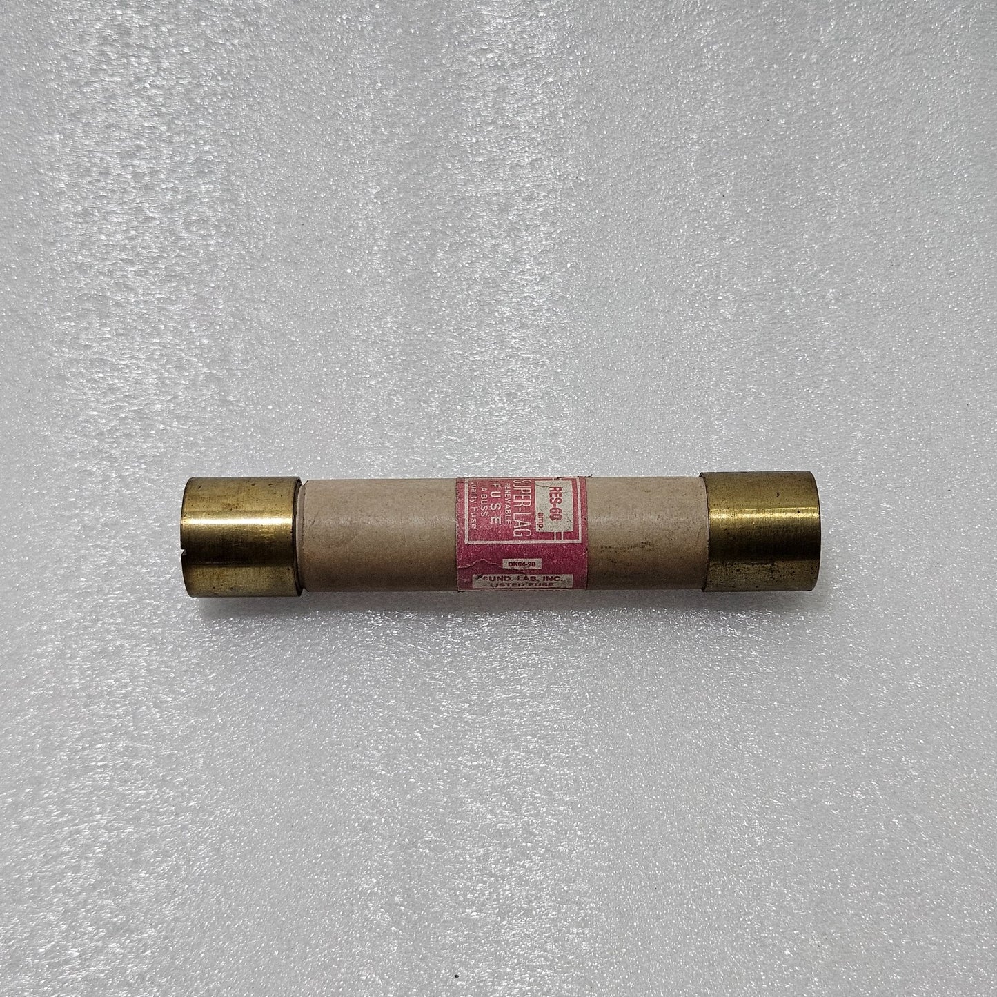 BUSSMANN RES-60 SUPER-LAG RENEWABLE FUSE, 60 A, 600 VAC, CLASS H
