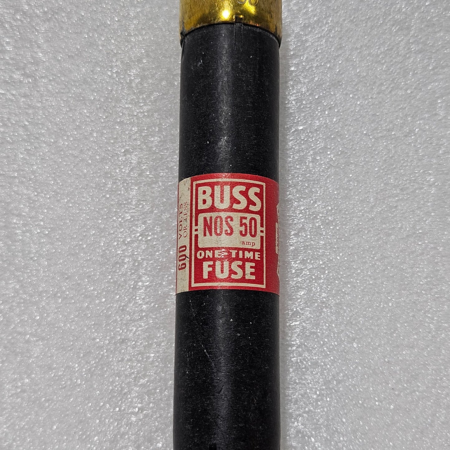 BUSSMANN NOS-50 ONE-TIME FUSE 50A 600V INDUSTRIAL CARTRIDGE FUSE – BUSS MFG DIVI