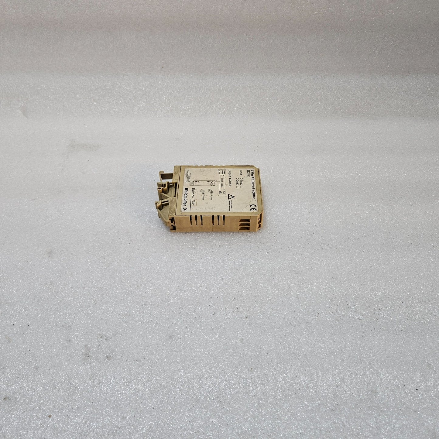WEIDMÜLLER 992093 2-WIRE AC CURRENT ISOLATOR 0-1A/0-5A AC | COVER MISSING