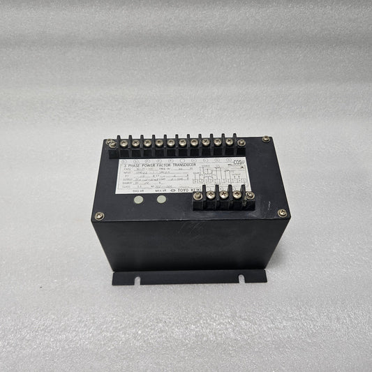 TOYO KEIKI NG-3T-SD 3-PHASE POWER FACTOR TRANSDUCER DC 4–12–20MA 60HZ