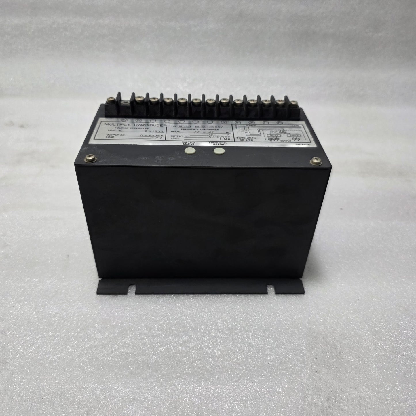 TOYO KEIKI MT-3-3 MULTIPLE TRANSDUCER VOLTAGE & FREQUENCY 0–150VAC 55–65HZ