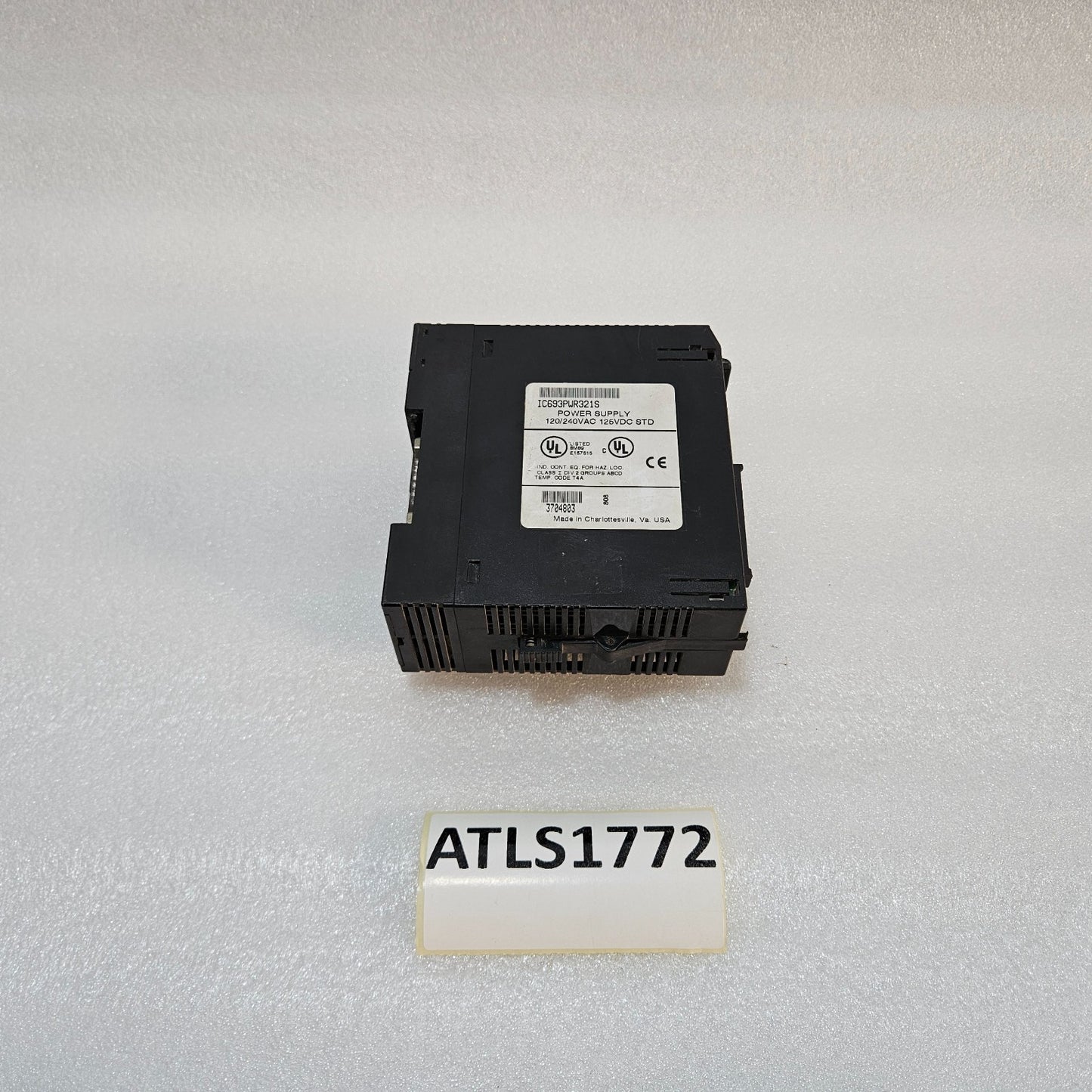 GE FANUC IC693PWR321S PLC POWER SUPPLY MODULE 120/240VAC 125VDC STD MADE IN USA
