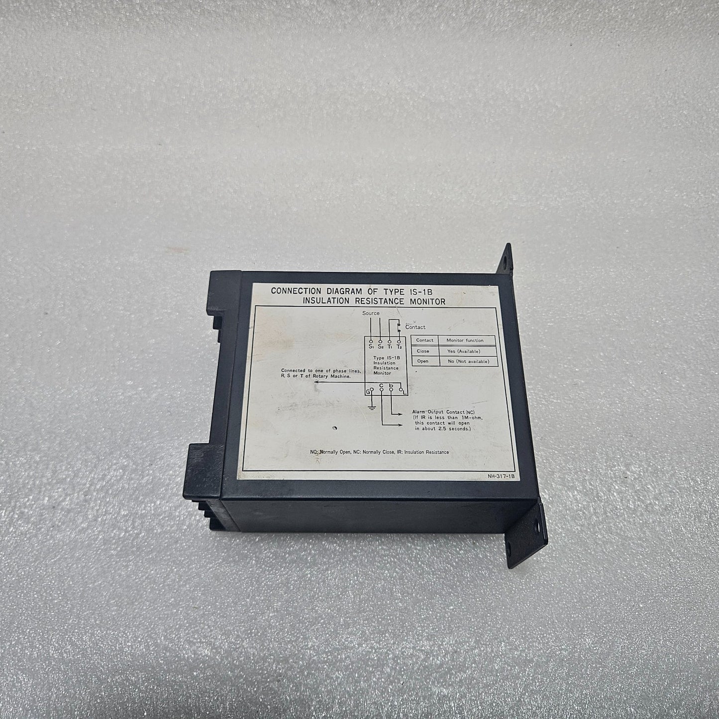 TOYO KEIKI IS-1B INSULATION RESISTANCE MONITOR 100–115VAC 1MΩ
