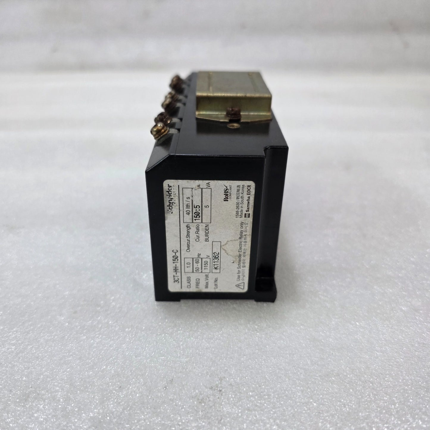 S ELECTRIC 3CT-HH-150-C CURRENT TRANSFORMER | 150/5A | CLASS 1.0 | 5VA | SAMWHA