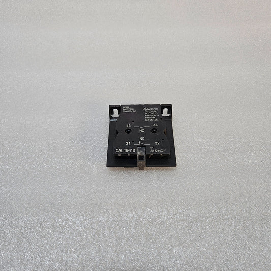 ABB CAL 16-11B AUXILIARY CONTACT BLOCK 1NO 1NC 10A 600VAC NEMA