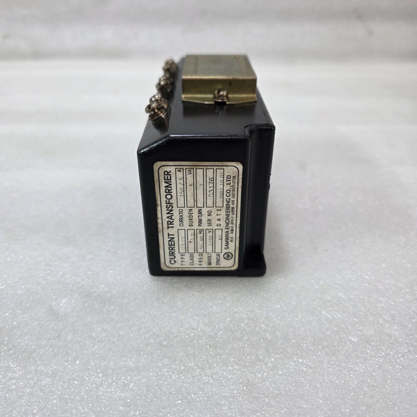 SAMWHA CURRENT TRANSFORMER 3CT | 150/5A RATIO | CLASS 1.0 | 5VA BURDEN | 50–60HZ