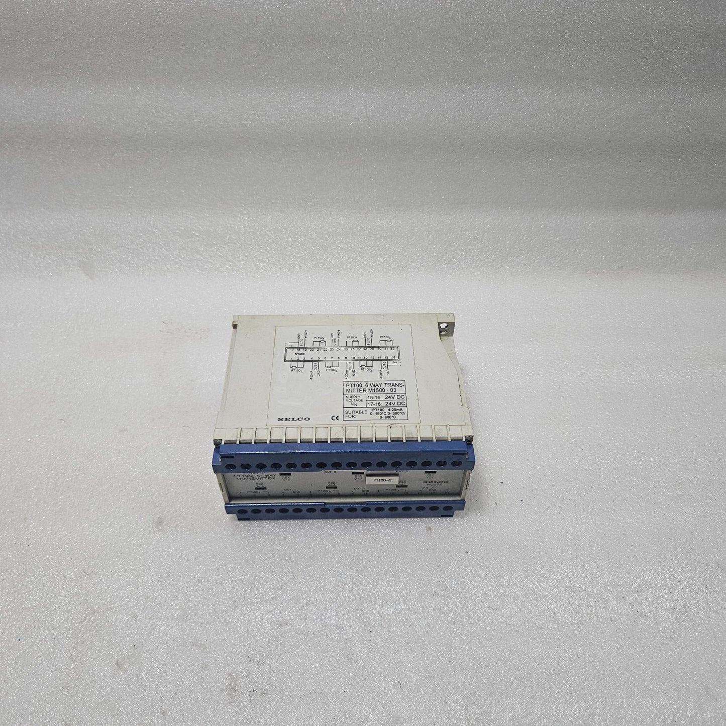 SELCO M1500-03 PT100 6-WAY TRANSMITTER 24V DC