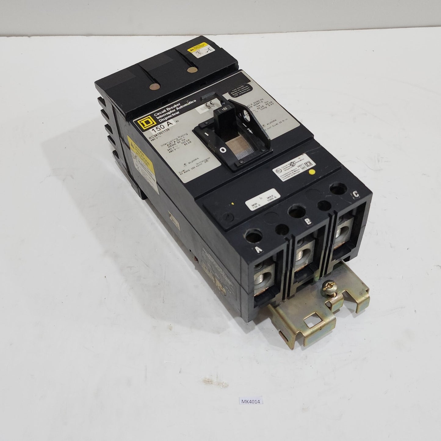 SQUARE D KC341501139 MOLDED CASE CIRCUIT BREAKER 150A 480V