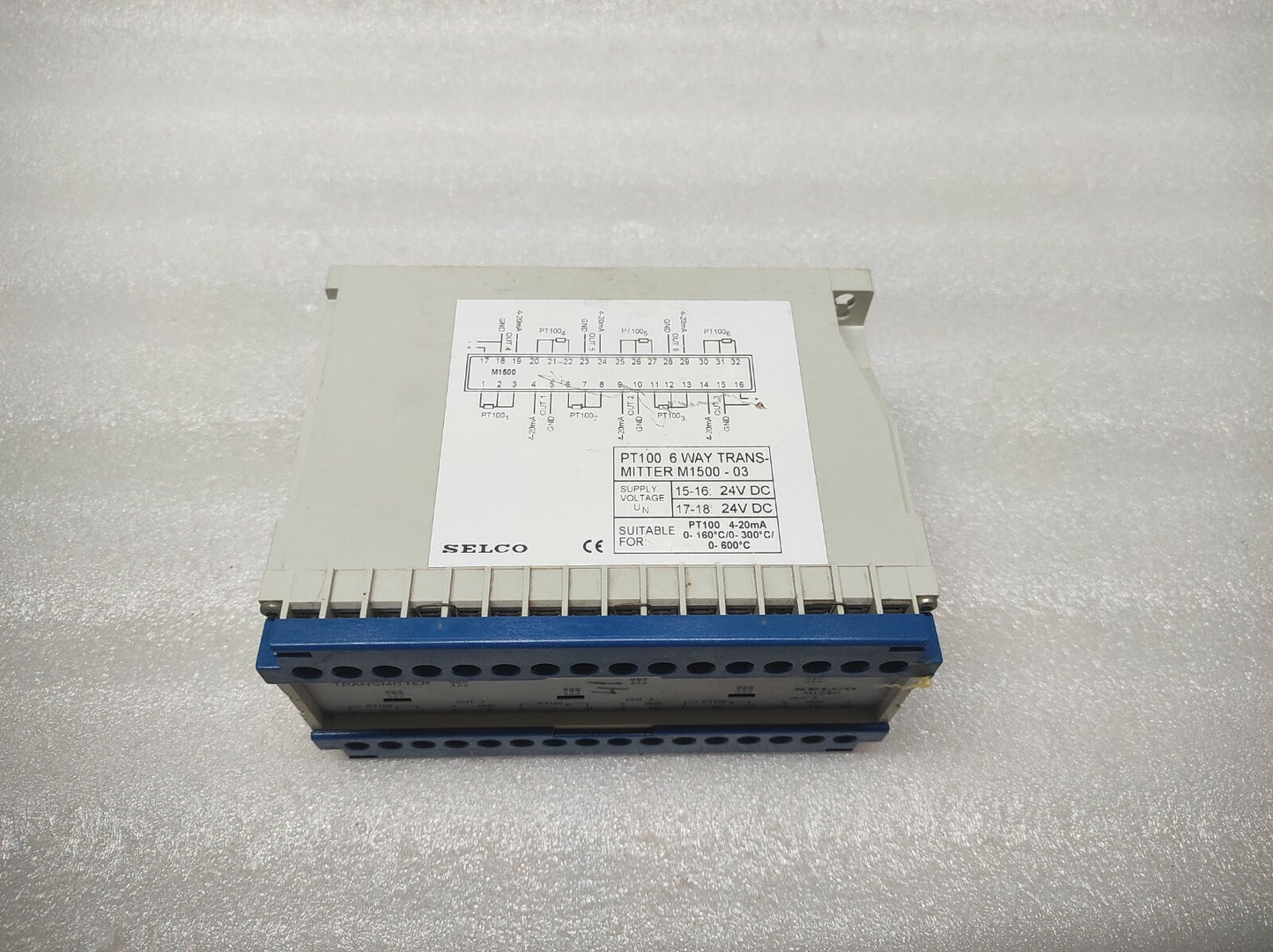 SELCO M1500-03 PT100 6-WAY TRANSMITTER 24V DC