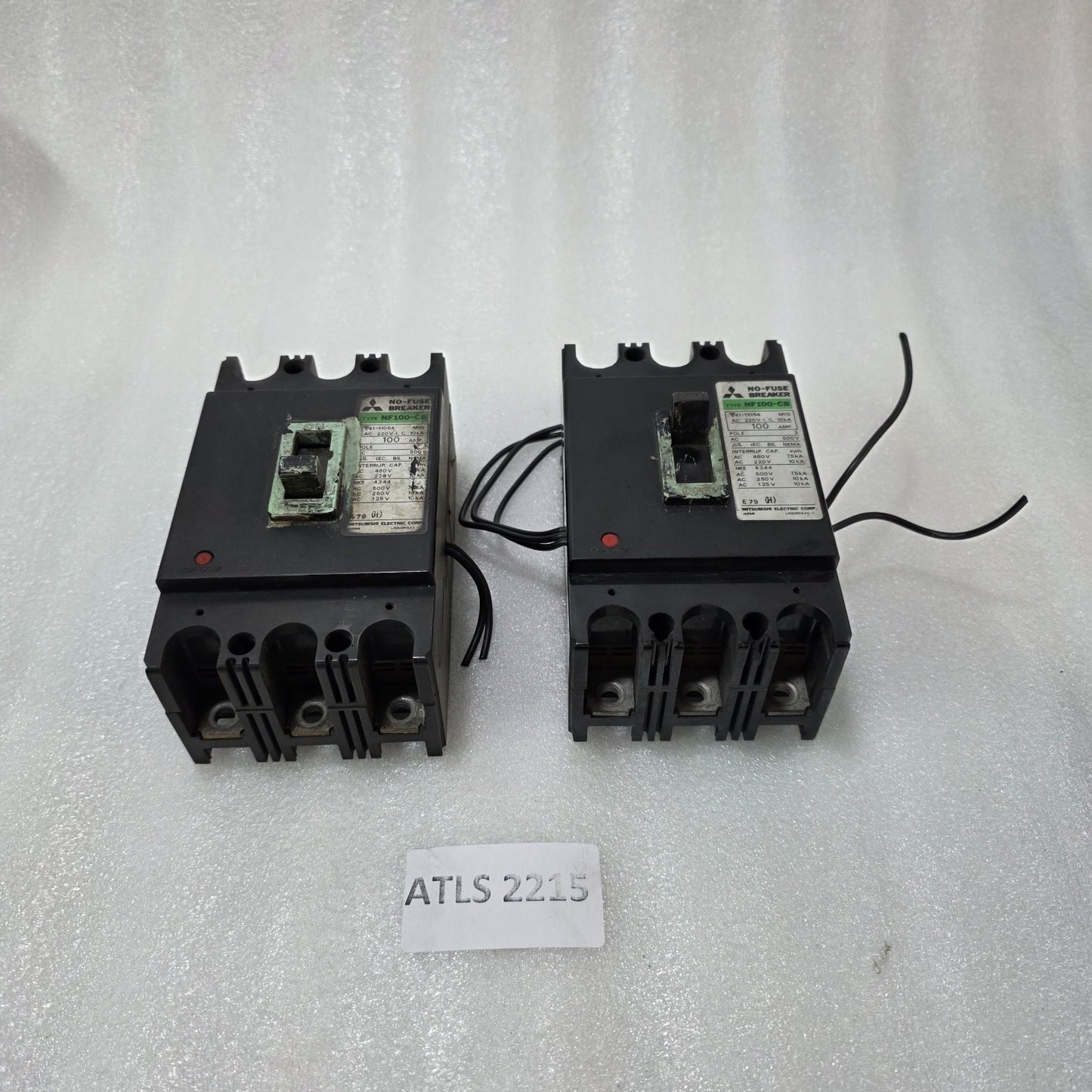 MITSUBISHI NF100-CB NO FUSE BREAKER 100A 3 POLE MCCB | 500V AC | INDUSTRIAL CIRC