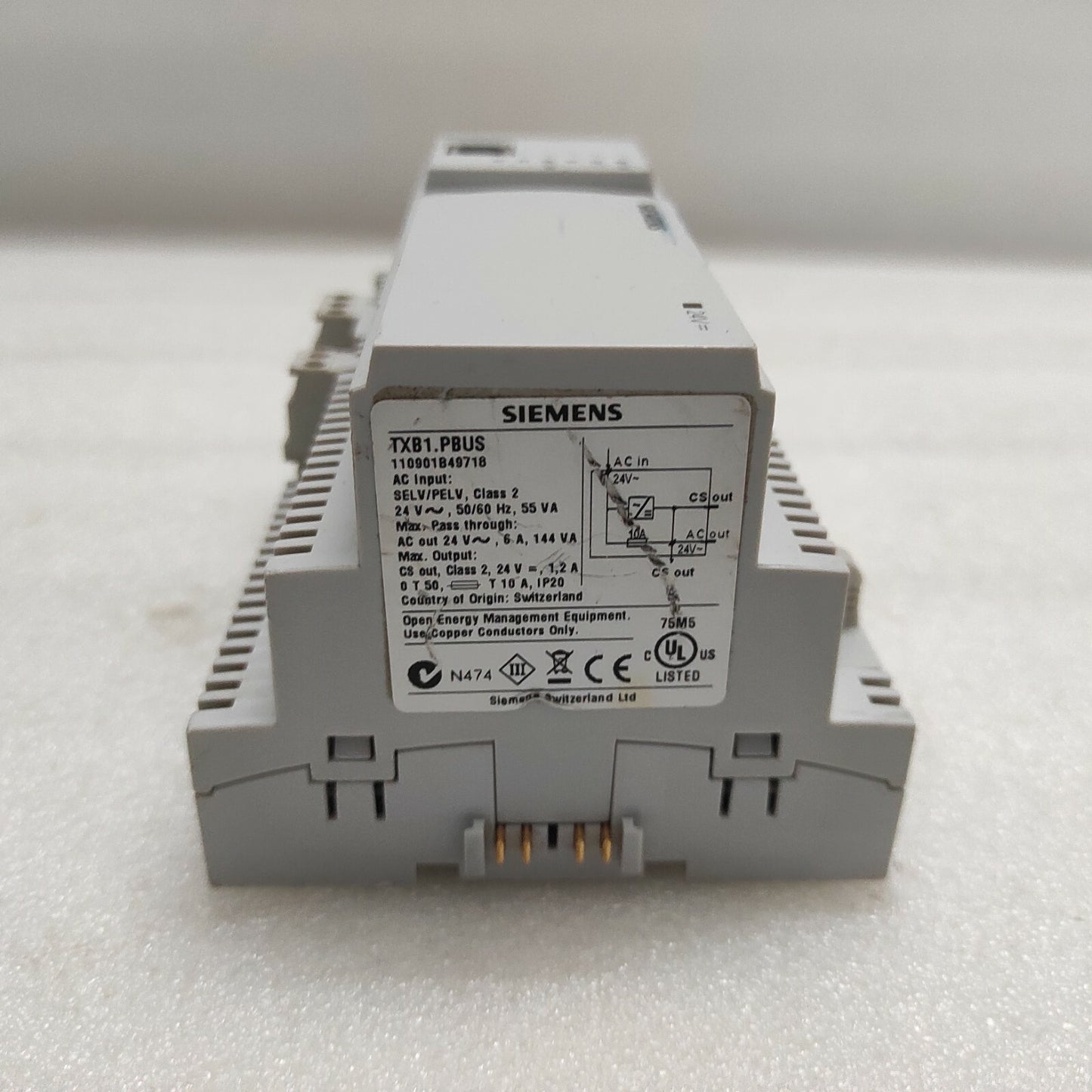 SIEMENS TXB1.PBUS INTERFACE MODULE 24V