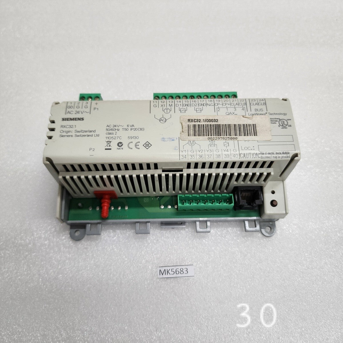 SIEMENS RXC32.1 ROOM CONTROLLER 24V