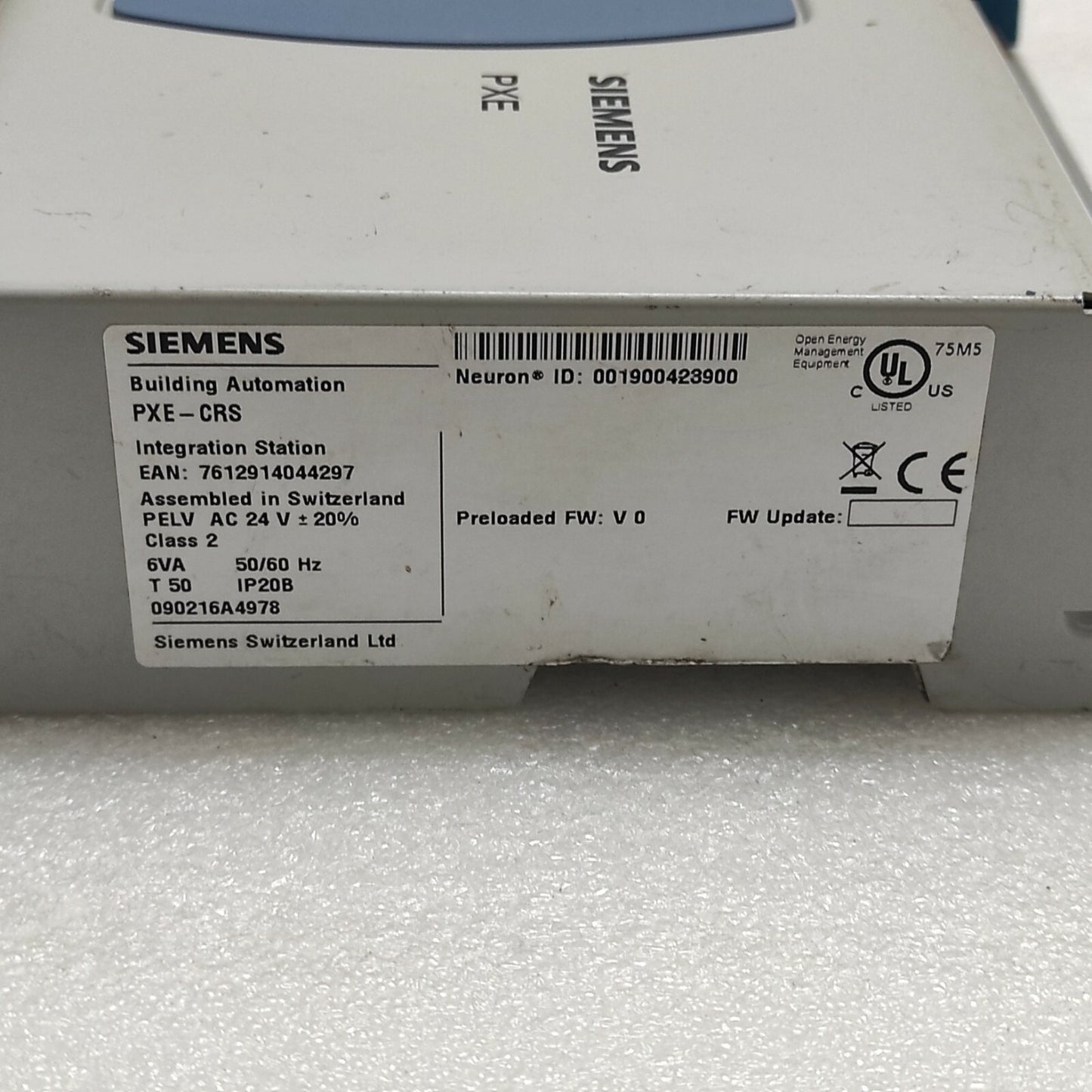 SIEMENS PXE-CRS SYSTEM CONTROLLER 24VAC