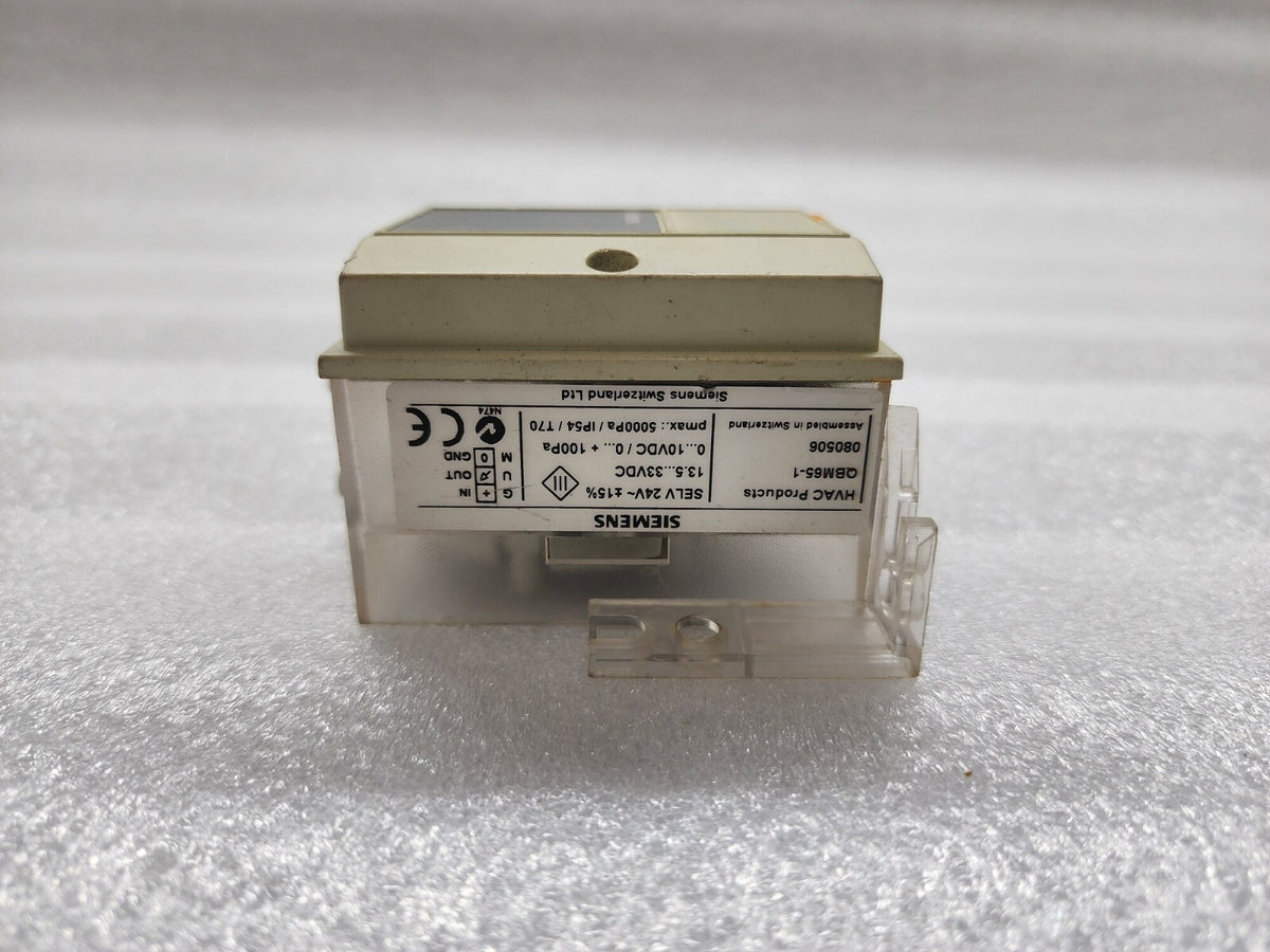 SIEMENS QBM65-1 DIFFERENTIAL PRESSURE SENSOR 080506