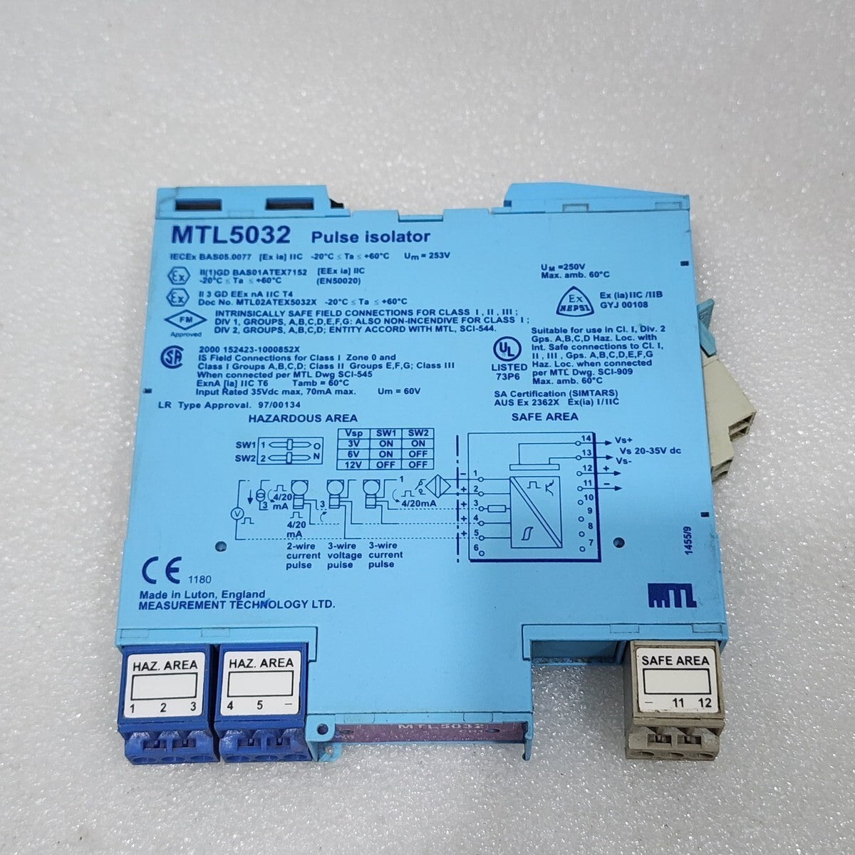 MEASUREMENT TECHNOLOGY MTL 5032 PULSE ISOLATOR
