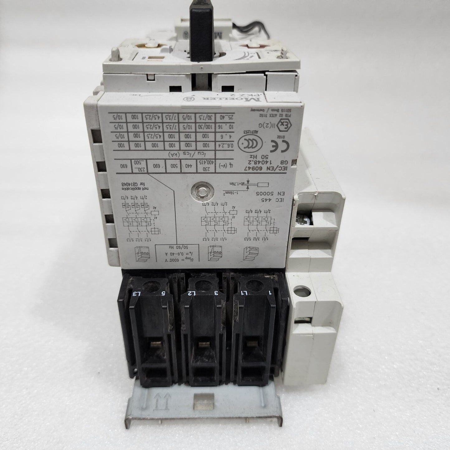 MOELLER ZM-25-PKZ2 MANUAL MOTOR PROTECTOR S-G-PKZ 2 HIGH CAPACITY CONTACT MODULE