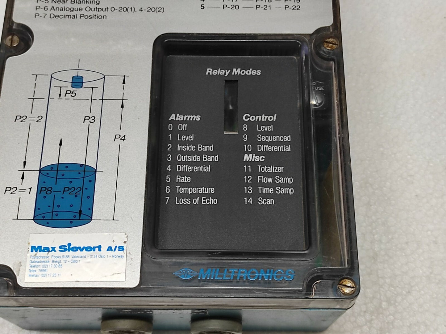 Milltronics 010890 070-10 Multiranger Plus Level Transmitter