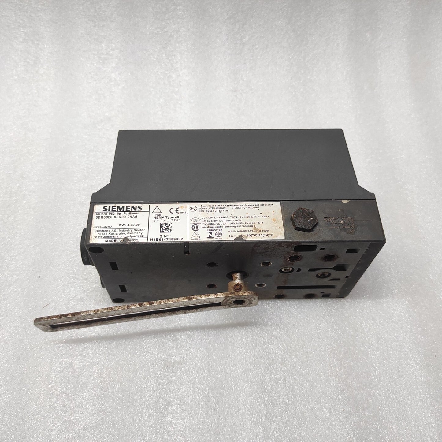 SIEMENS 6DR5020-0EG00-0AA0 SIPART PS2 I/P POSITIONER