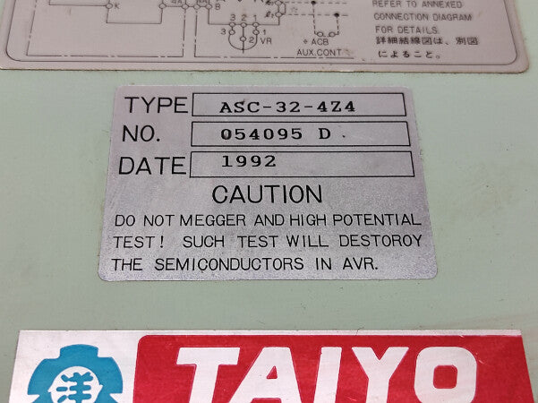 Taiyo ASC-32-4Z4 Automatic Voltage Regulator AVR ASC324Z4