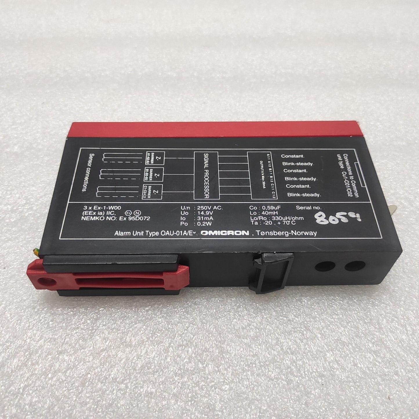 OMICRON OAU-01A/EX ALARM UNIT DAMAGED