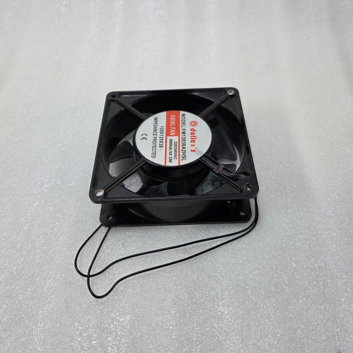 DOLLEX FM12038A2HSL AXIAL COOLING FAN 120X120X38MM | 220-240VAC | 33W | INDUSTRI