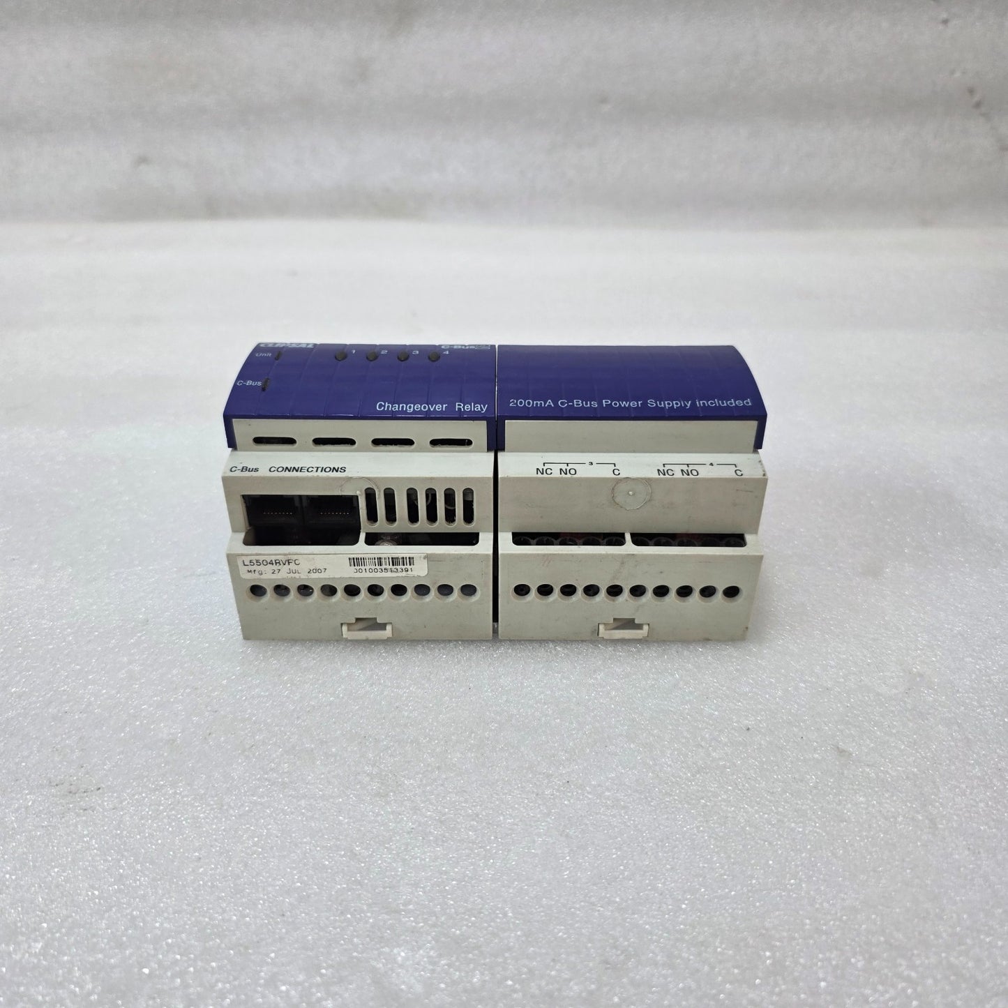 CLIPSAL C-BUS2 L5504RVFC 4 CHANNEL VOLTAGE FREE CHANGEOVER RELAY | 240V AC | HOM