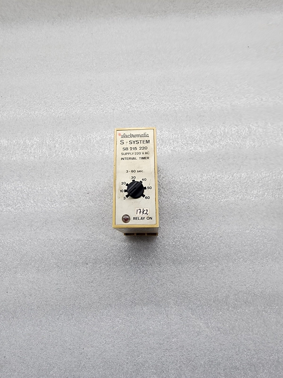 ELECTROMATIC SB215220 INTERVAL TIMER 220VAC
