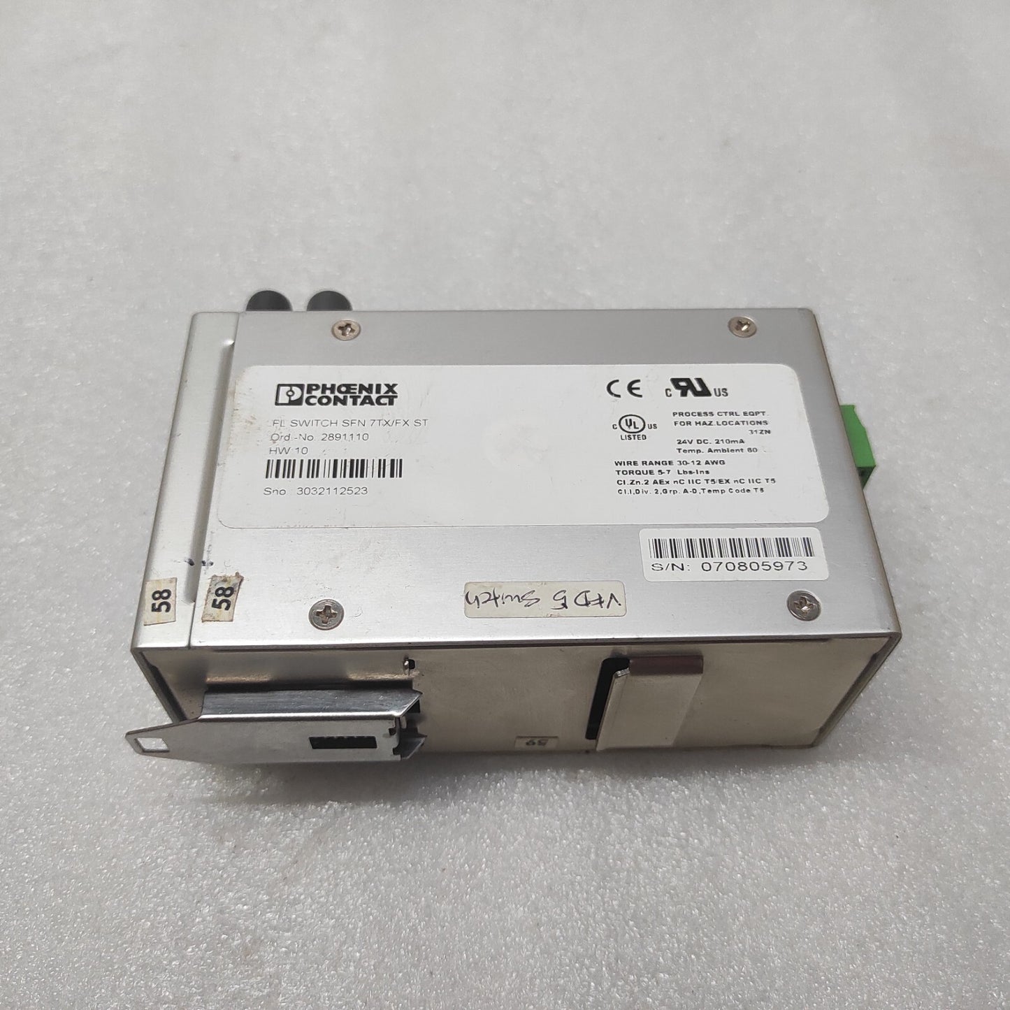 PHOENIX CONTACT FL SWITCH SFN 7TX/FX ST  ETHERNET SWITCH 2891110