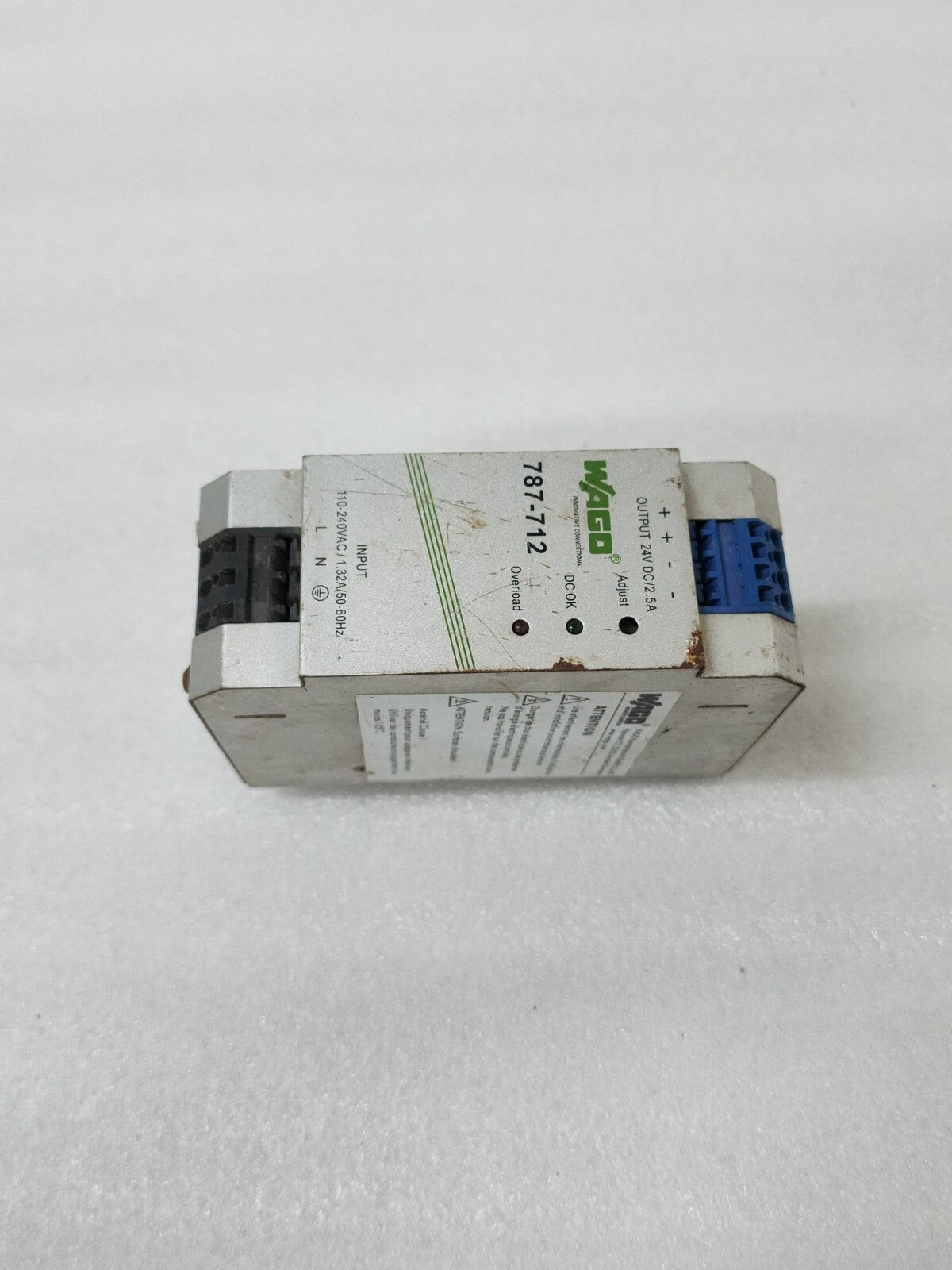 WAGO 787-712 DIN RAIL POWER SUPPLY 24VDC 2.5A