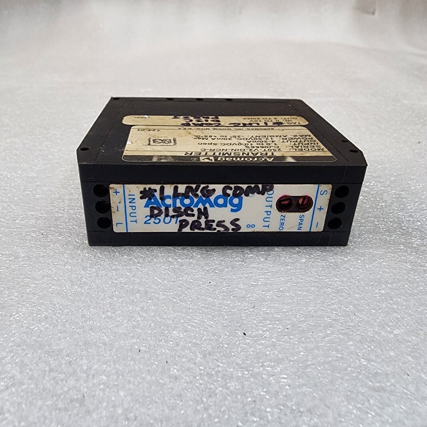 ACROMAG 250T-V2-DIN-NCR-C TRANSMITTER 12-50VDC