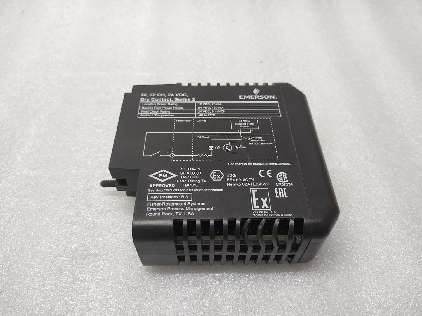 EMERSON KJ3203X1-BA1 INPUT MODULE
