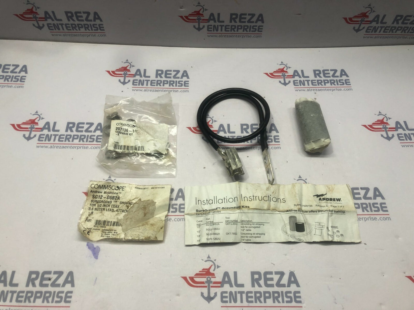 COMMSCOPE SG12-06B2A GROUNDING KIT FOR 1/2 IN COAXIAL CABLE
