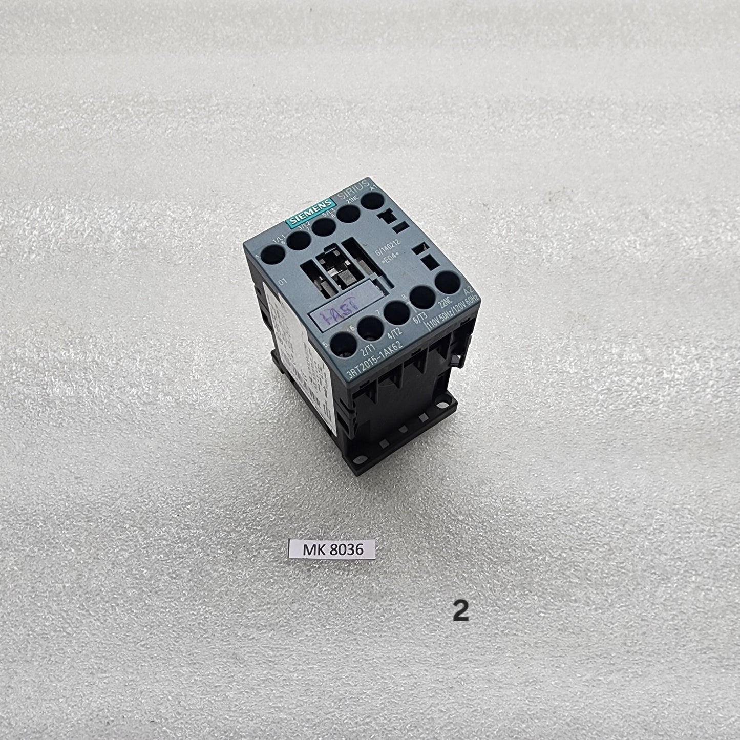 SIEMENS 3RT2015-1AK62 AC POWER CONTACTOR 110-120V