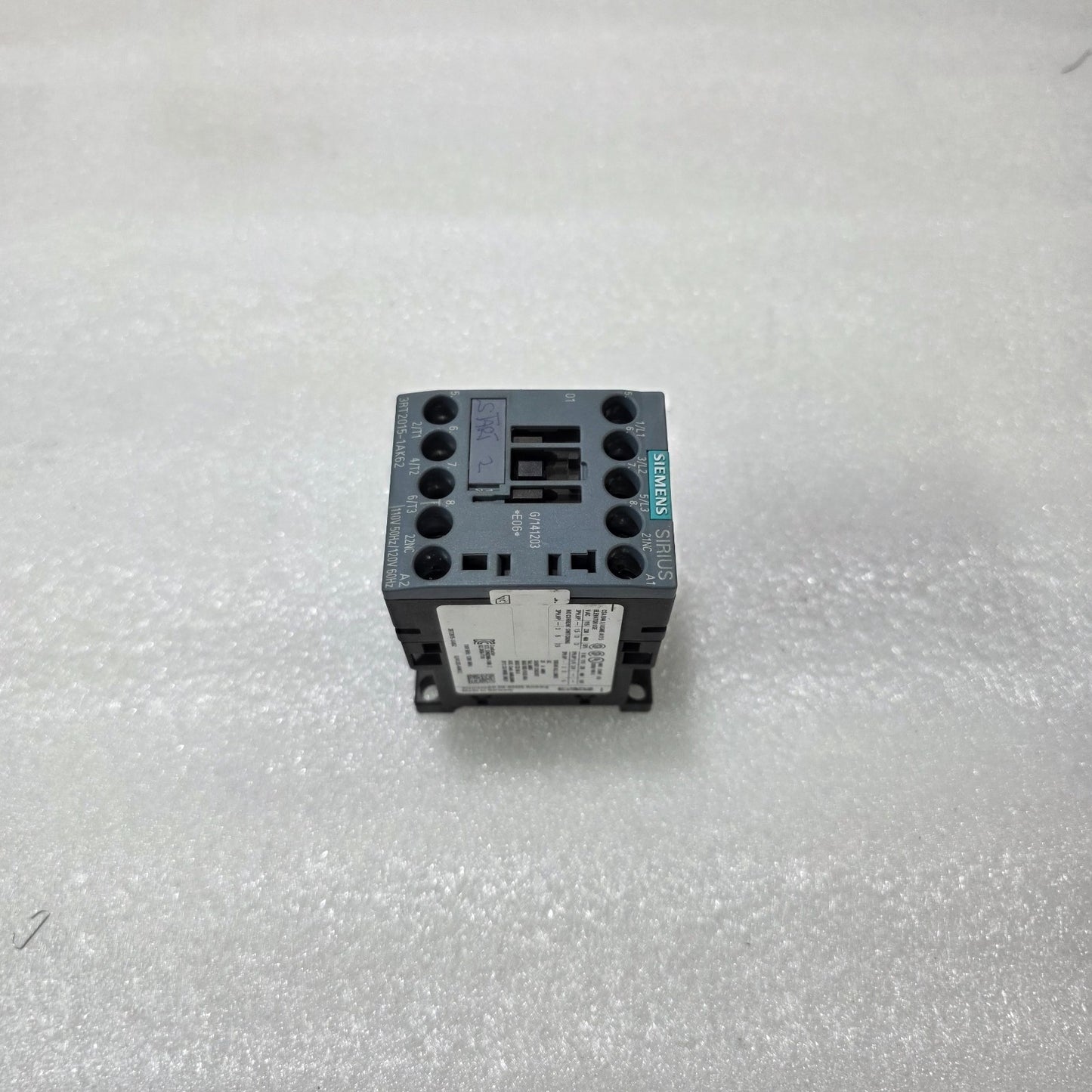 SIEMENS 3RT2015-1AK62 AC POWER CONTACTOR 110-120V