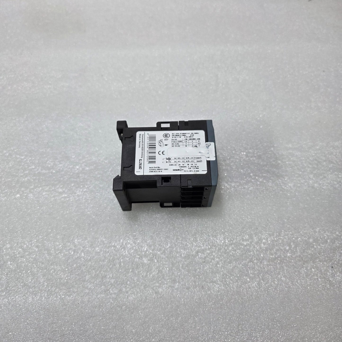 SIEMENS 3RT2015-1AK62 AC POWER CONTACTOR 110-120V